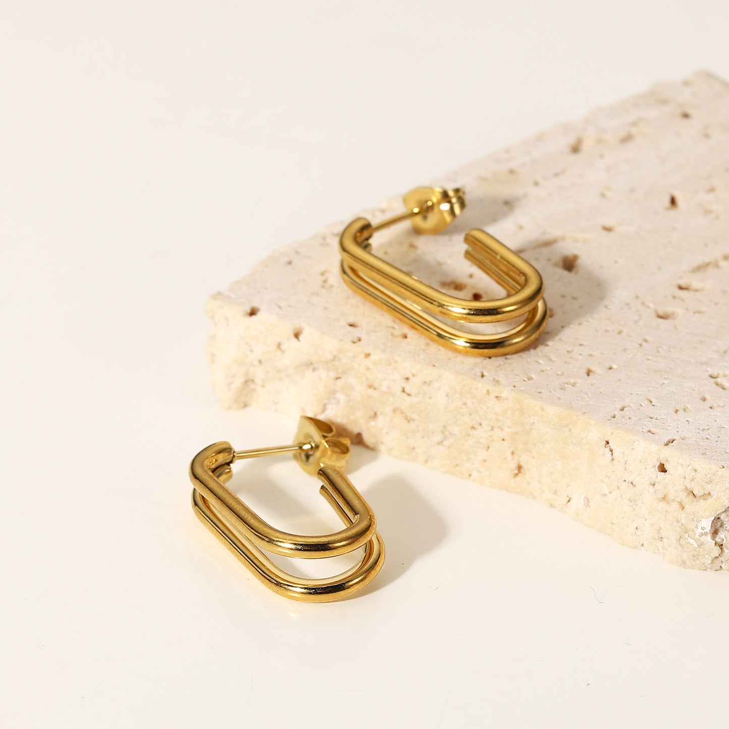 Double Layer Hoop Earrings