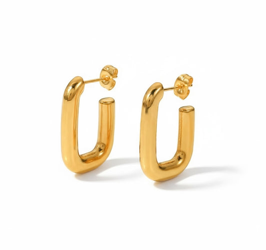 Rectangle Hoop Earring